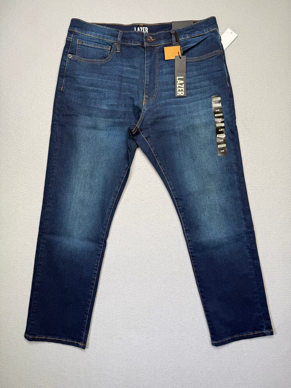 Lazer Men's Slim-Fit Stretch Jean, Tim Blue 36x30  $40